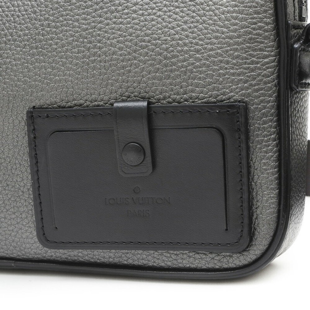 Louis Vuitton Alpha Shoulder Bag Taurillon Metallic Black M52767 - Picture 4 of 10